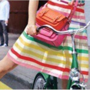 Vintage Kate Spade Essex Scout Cambridge Patent Leather Neon Messenger Bag